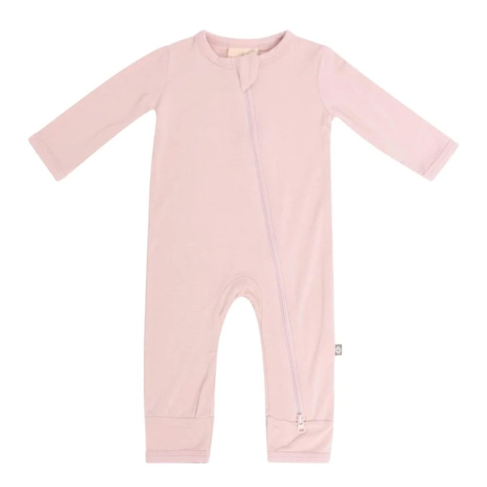 Kyte Baby Zipper Romper in Blush